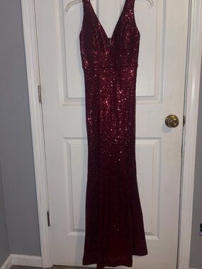 sheer crystal dress Ava Presley 40064 Halter Formal Ruffle Overskirt P – Glass Slipper Formals Size:us 6 shawl collar blazer Anais Tiered Ruffle Maxi Stun and sparkle in